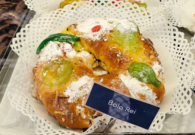 Bolo Rei pastel de Navidad portugués