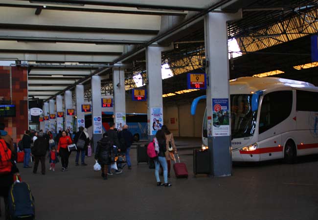 Sete Rois bus station in lisbon