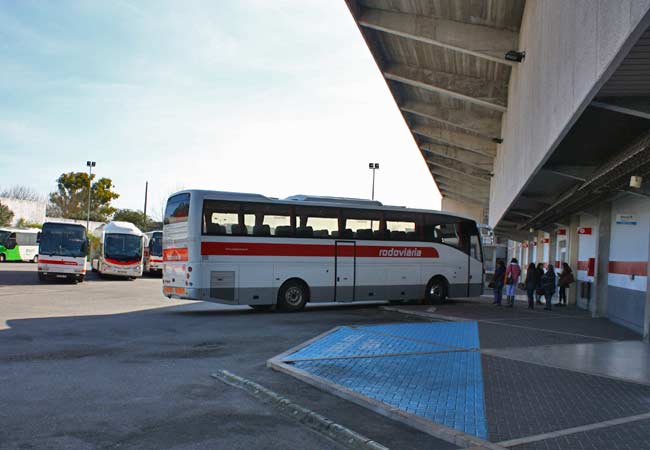 La stazione degli autobus di Evora