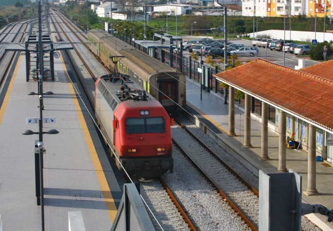 La estación de tren de Evora