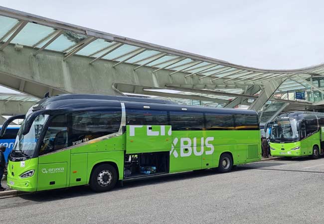 Flix bus from Lisbon to Evora