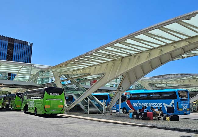 FlixBus and Rede Expressos buses 