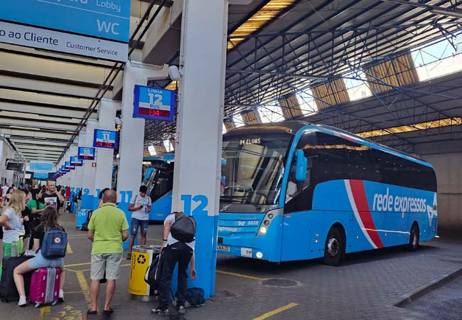 Rede Expressos bus to Fatima in Sete Rios bus station 