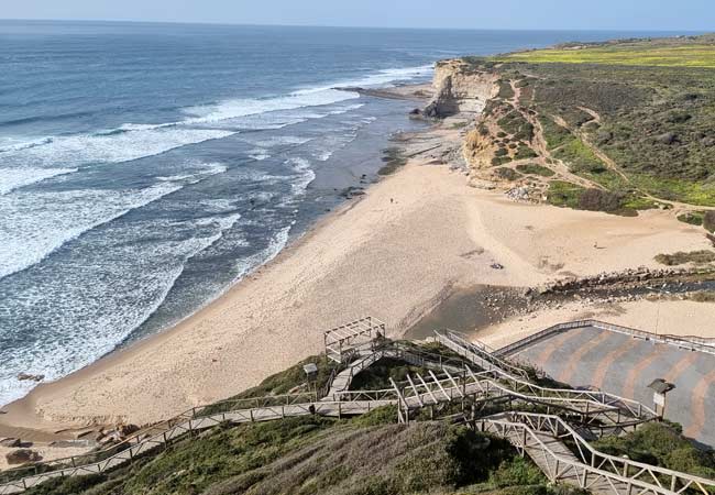 Praia de Ribeira d'Ilhas beach Ericeira