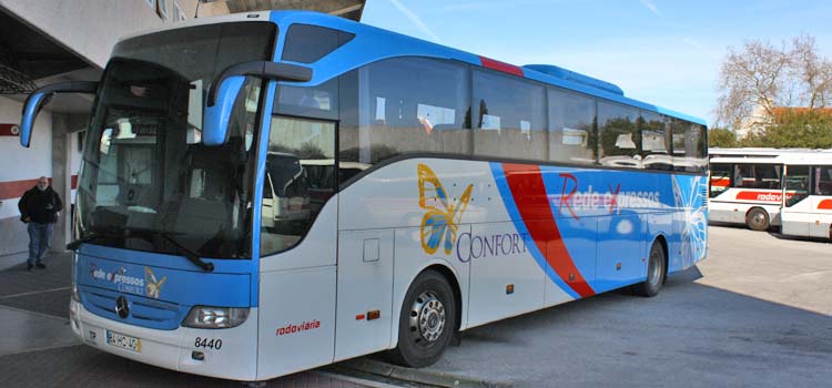 The Evora to Lisbon bus