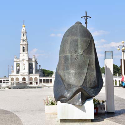 Pope John Paul II fatima statue