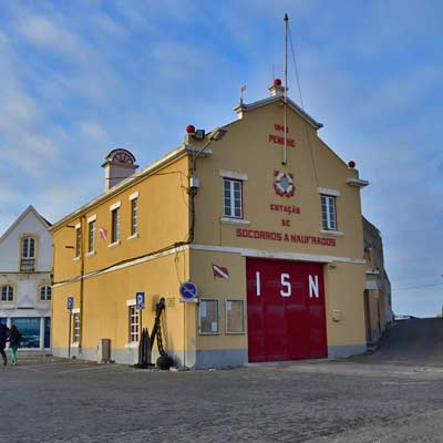 The lifeboat station in Peniche